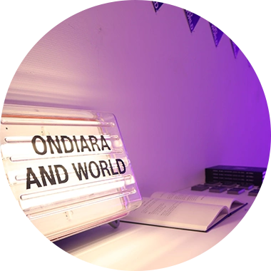ONDIARA 간판 출력물