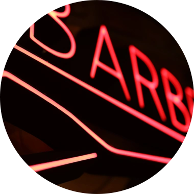 BARB 네온 사인 제작물